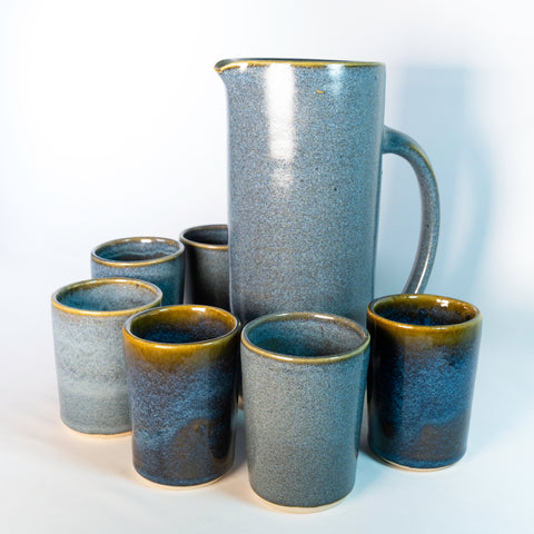 Set: Jarra 1.5 lts con Seis Tumbler Chicos