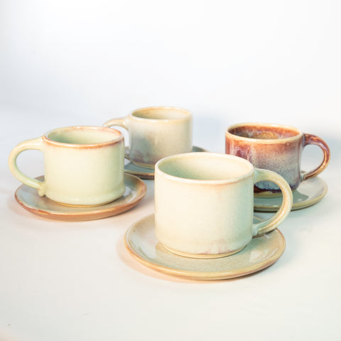 Set: Taza Capuccino para Cuatro