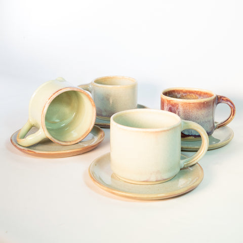 Set: Taza Capuccino para Cuatro