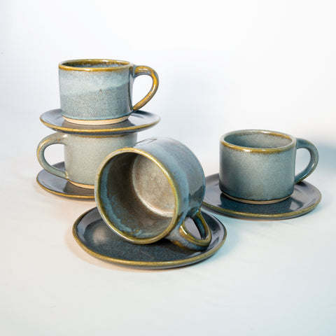 Set: Taza Capuccino para Cuatro