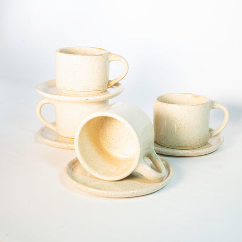 Set: Taza Capuccino para Cuatro