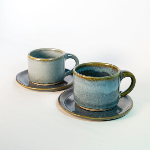Set: Capuccino con Plato para dos