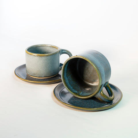 Set: Capuccino con Plato para dos