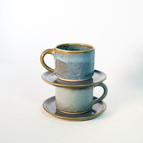 Set: Capuccino con Plato para dos
