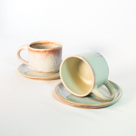 Set: Capuccino con Plato para dos