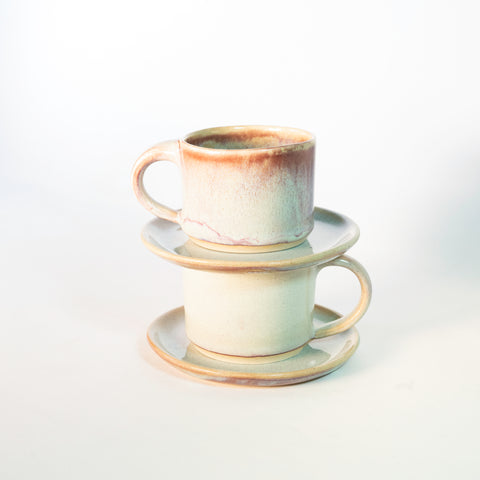 Set: Capuccino con Plato para dos