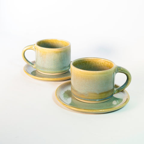Set: Capuccino con Plato para dos
