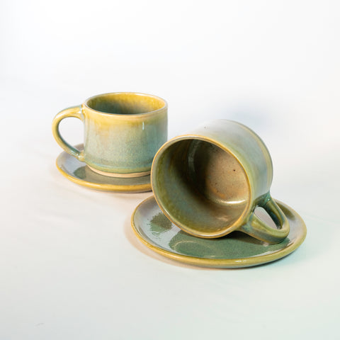 Set: Capuccino con Plato para dos