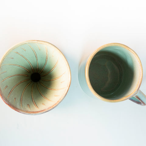 V60 para Extracción de Café + Mug