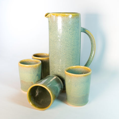 Set: Jarra 1.5L con cuatro Vasos Tumbler Chico