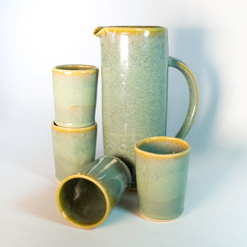 Set: Jarra 1.5L con cuatro Vasos Tumbler Chico